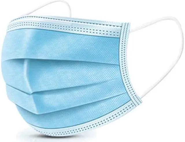 Main image of Kids Face Masks, 3PLY Blue (Case of 3000)