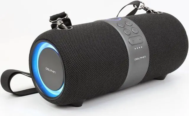 Alt view image 3 of 6 - Dolphin LX-60 Waterproof Bluetooth Speaker Boombox with DSP