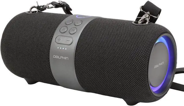 Alt view image 2 of 6 - Dolphin LX-60 Waterproof Bluetooth Speaker Boombox with DSP