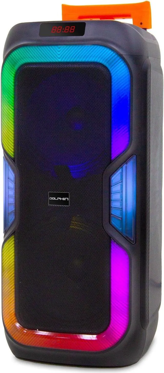 Main image of Dolphin SP-1060RBT Dual 10" BOLD Deep Bass Party Speaker with Light Show