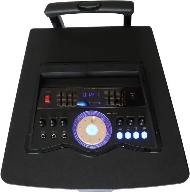 Alt view image 2 of 2 - Dolphin SP-155BT Dual 15 Professional Party Speaker Deep Loud with Bass