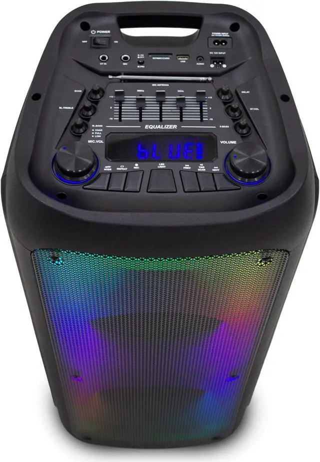 Alt view image 4 of 4 - Dolphin Sp-1070RBT Premium Dual 10" Rechargeable Party Speaker