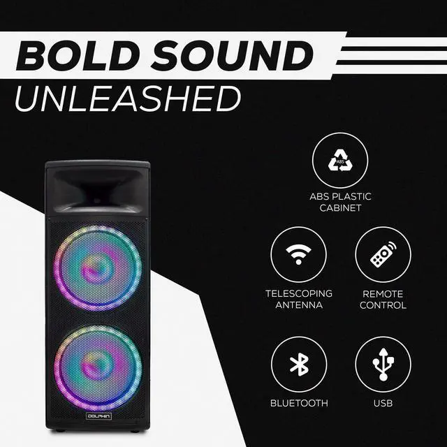 Alt view image 4 of 7 - Dolphin SPX-280BT 2x15 High Performance ELITE SERIES Speaker