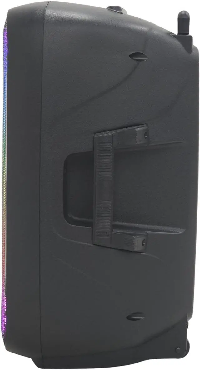 Alt view image 3 of 5 - Dolphin SPX-2115R 15" Bluetooth Party Speaker Professional Audio System w/Trolley Handle, XLR, Mic & Guitar Inputs | Loud & DEEP BASS