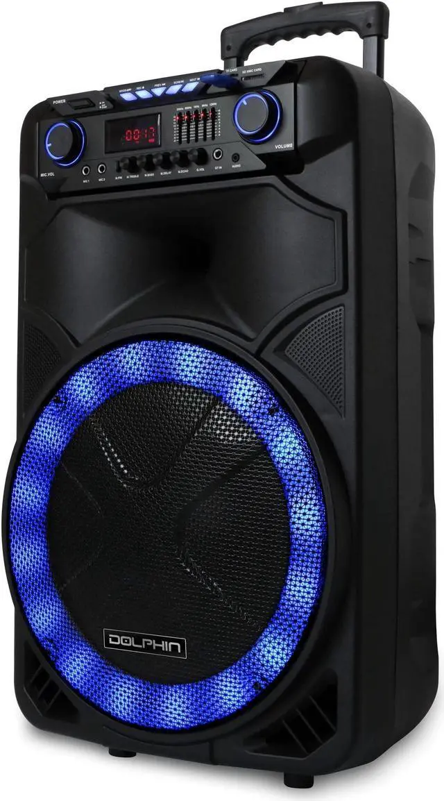 Alt view image 2 of 2 - Dolphin SP-1500RBT 15" Rechargeable Bluetooth Party Speaker