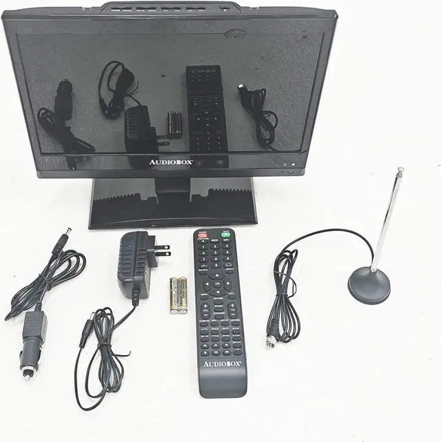Alt view image 2 of 6 - Audiobox TV-13D 13" HD Monitor/TV for RV & Outdoor with DVD - HDMI/VGA/RCA, Local Channels, Portable, 12V Car Charger