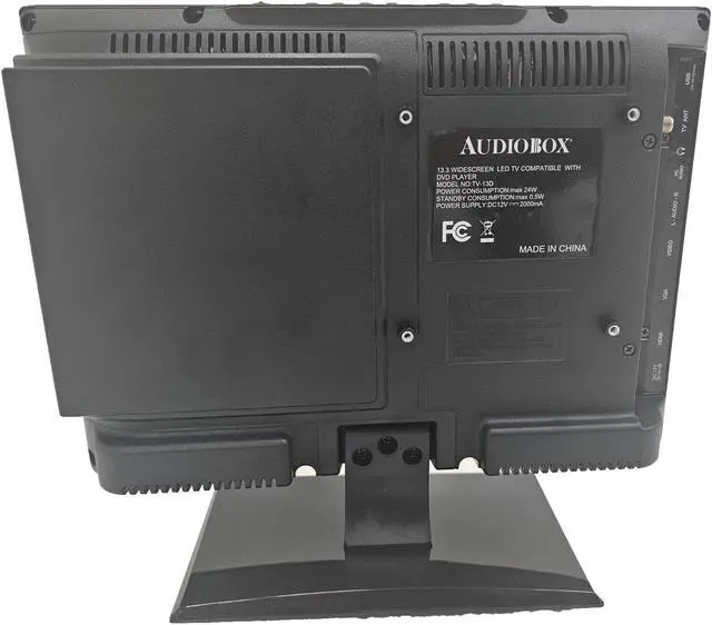Alt view image 4 of 6 - Audiobox TV-13D 13" HD Monitor/TV for RV & Outdoor with DVD - HDMI/VGA/RCA, Local Channels, Portable, 12V Car Charger