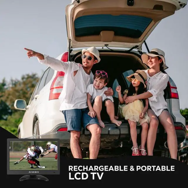 Alt view image 7 of 7 - 13" Portable LCD Monitor & TV for RV, Camping, Tailgating - HDMI, USB, Local Channels, 12V Car Charger