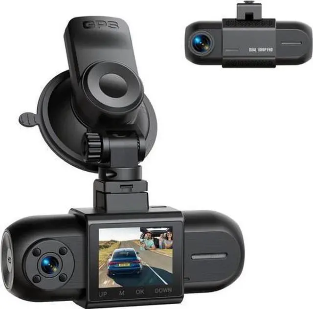 Main image of Campark Front Inside Dual 1080P GPS Dash Cam FHD Car Camera 4 IR Night Vision