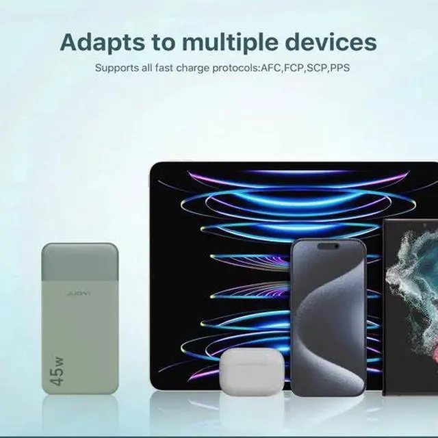 Alt view image 6 of 6 - 20000mAh Portable Power Bank 45W PD Charging External Battery Charger For Phone