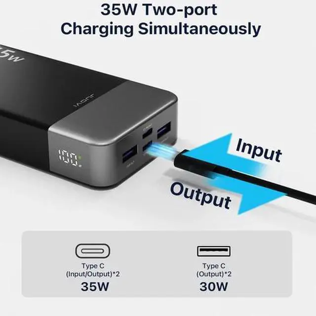 Alt view image 3 of 6 - Power Bank 20000mAh Charging Portable External External Battery For Cell Phone