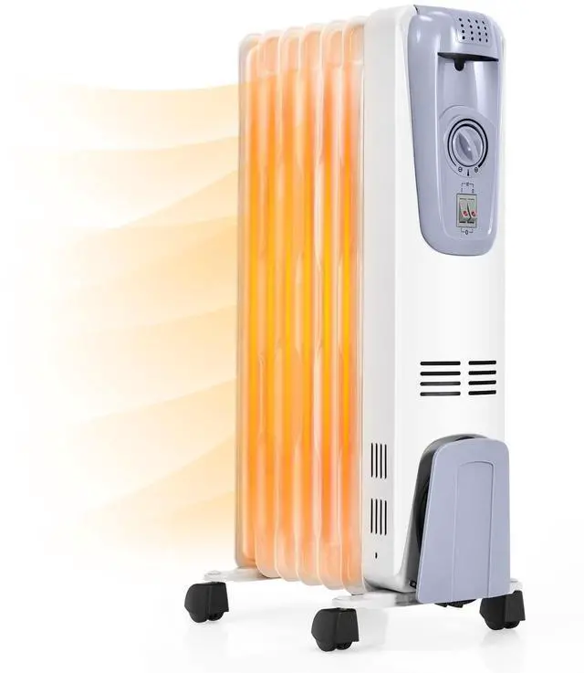 Main image of ARLIME 1500W Oil Filled Radiator Heater, Electric Space Heater with Adjustable Thermostat, 3 Heat Settings, Overheat & Tip-Over Protection, Oil Heaters for Indoor Use Room Office Home