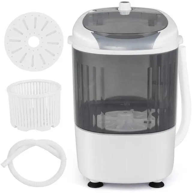 Main image of ARLIME Mini Washer and Dryer Combo, 5.5 Lbs Mini Laundry Washer, Semi-automatic Washing Machine with Drain Hose & Spin Tub, Small Washing Machine for Drom RV Apartment (Grey)