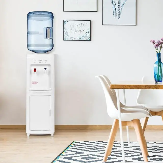 Alt view image 6 of 7 - ARLIME Top-Loading Water Dispenser, Hot & Cold Water Cooler for 3-5 Gallon Bottles, Child Safety Lock, Removable Drip Tray, Perfect for Home Ofiice, School