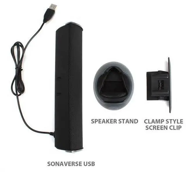 Alt view image 2 of 7 - GOgroove SonaVERSE USB Speaker for Laptop Computer (Black)