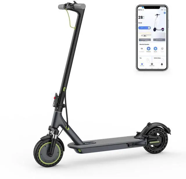 Main image of Roinside Dual Suspension Electrict Scooter for Aduts, Up to 19 MPH and 23 Miles Long-Range Portable Commuting Escooter with Double Braking System and App