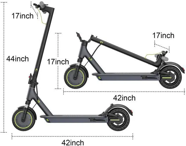 Alt view image 5 of 7 - Roinside Dual Suspension Electrict Scooter for Aduts, Up to 19 MPH and 23 Miles Long-Range Portable Commuting Escooter with Double Braking System and App
