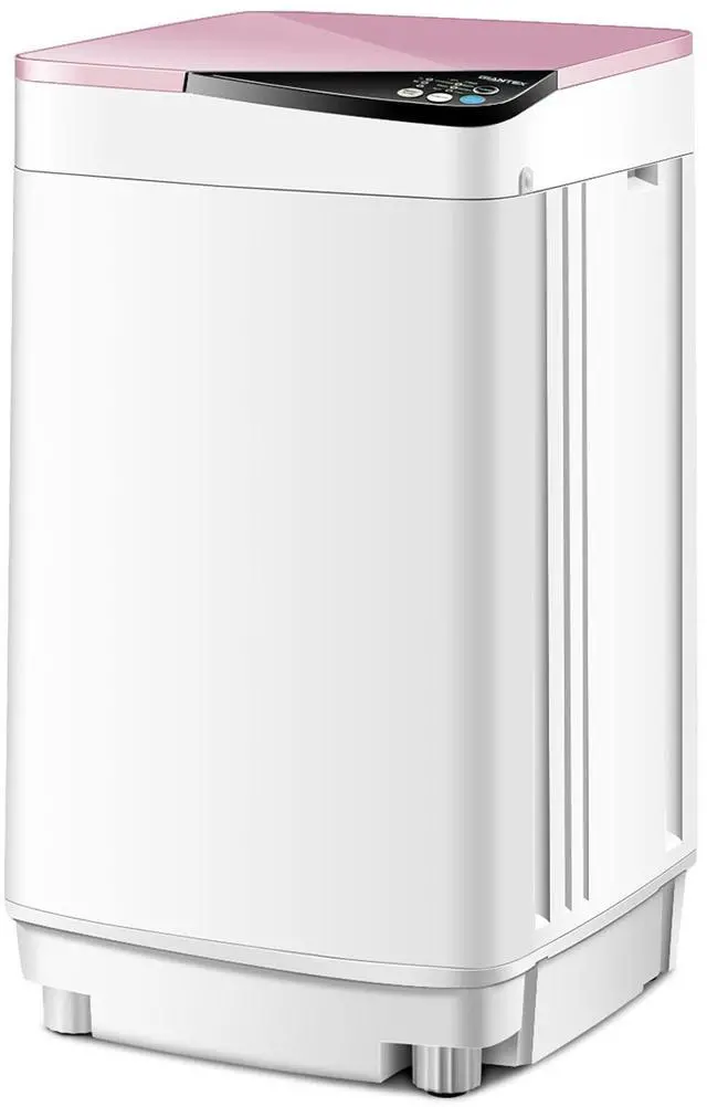 Main image of Portable Washing Machine, ARLIME Compact Mini Full-Automatic Laundry 2-In -1 Washer & Spin Dryer 7.7lbs Capacity W/Drainage Pump & Long Hose For Condo, Apartments, Dorms, RVs Camping Living (Pink)