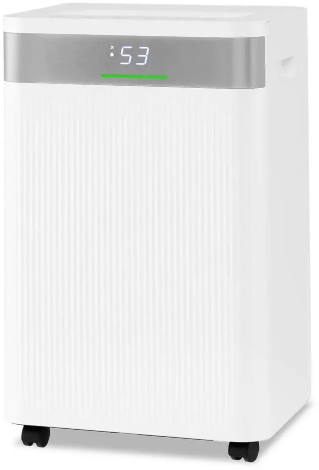 Main image of ARLIME 54 Pints Dehumidifier, 4500 Sq.Ft Dehumidifier w/ 3 Working Modes, 3-Color IndicatorLights, 24H Timer, Memory, Auto Defrost, Child Lock, 1.1G Water Tank, Drain Hose for Home, Office, Basement