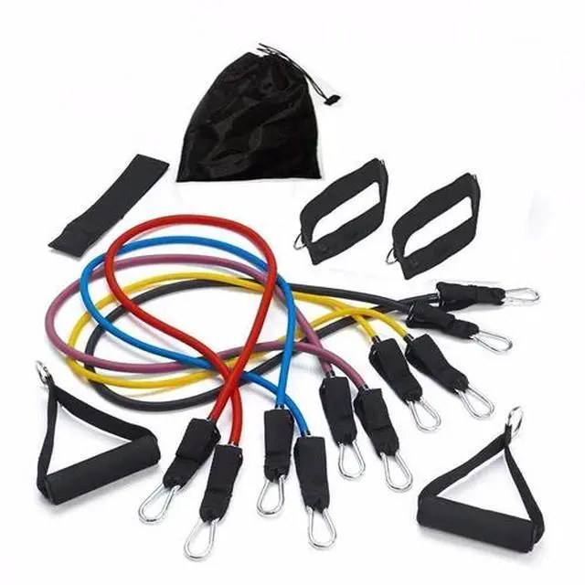 Alt view image 3 of 5 - DOORWAY PULL CHIN UP BAR & 5 PREMIUM RESISTANCE BANDS 75 LBS SET YOGA PILATES