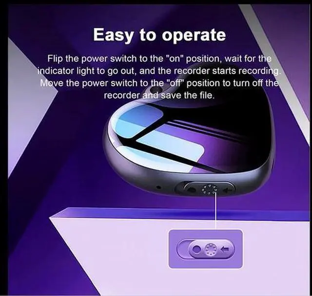 Alt view image 3 of 7 - OFZBNecklace Voice Recorder 8GB Mini Voice Recorder  battery life 24hours