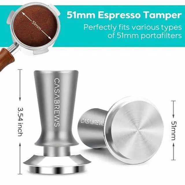 Alt view image 2 of 7 - CASABREWS Espresso Tamper 51mm, Premium Calibrated Espresso Coffee