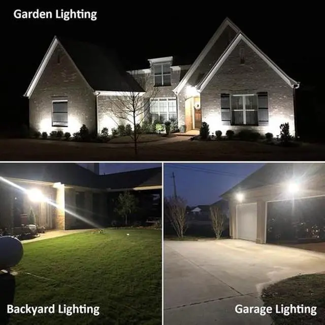 Alt view image 2 of 7 - 30W LED Outdoor Security Flood Light 5000K Waterproof Wall Mount Yard Garage