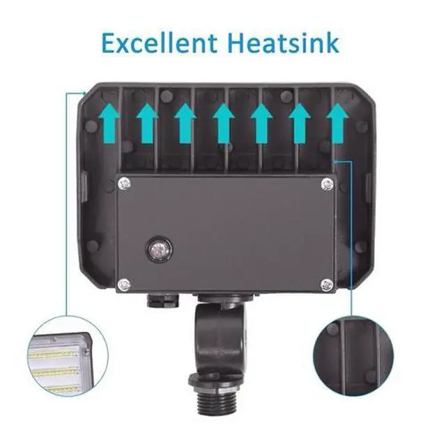 Alt view image 7 of 7 - 30W LED Outdoor Security Flood Light 5000K Waterproof Wall Mount Yard Garage