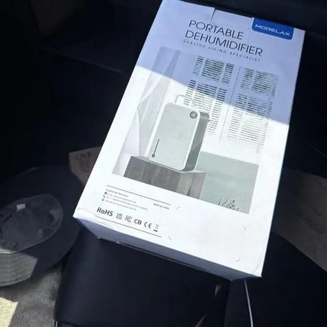 Alt view image 2 of 6 - Morelax Dehumidifier for Home Bedroom Bathroom, 95oz Tank, Auto Shutoff