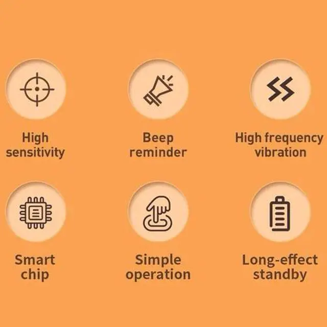 Alt view image 7 of 7 - (Orange) Bed Wetting Alarm for Boys and Girls,Bedwetting Alarm for Bedwetters