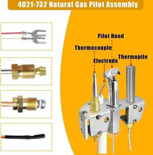 Main image of 25660, 4021-732 Pilot Assembly Natural Gas (NG) for Heatilator, Heat-N-Glo and Q