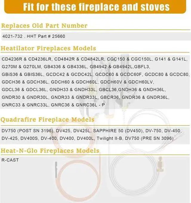 Alt view image 4 of 5 - 25660, 4021-732 Pilot Assembly Natural Gas (NG) for Heatilator, Heat-N-Glo and Q