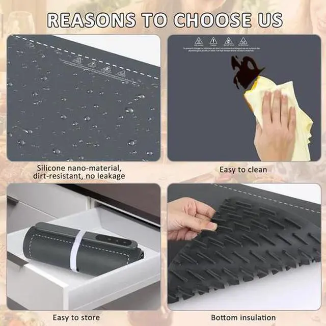 Alt view image 5 of 6 - Warming Mat for Food,(Xxl 36"X16") Electric Warming Tray,Extra Large Food Warmer