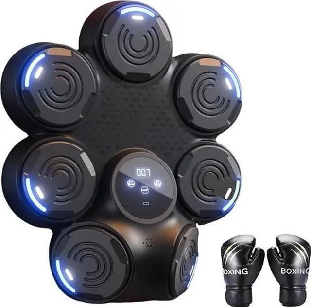 Main image of Jab and Hook Punch Music Boxing Machine with Boxing Gloves Work Out Equipment fo