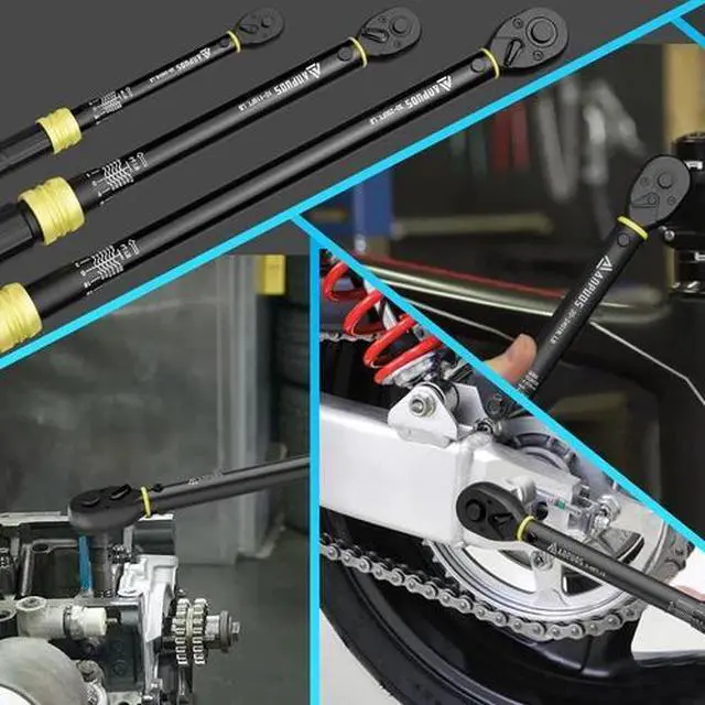 Alt view image 7 of 7 - 1/4 3/8 1/2-Inch Drive Torque Wrench, 5 Pcs Click Torque Wrench Set, 20-240In.Lb