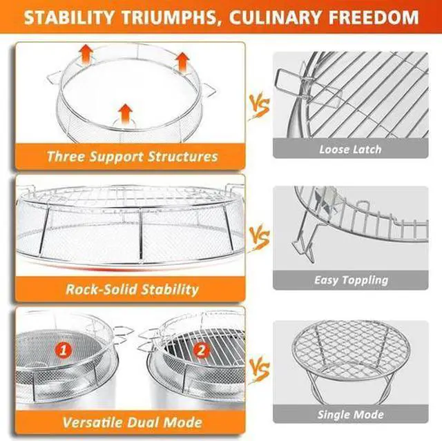 Alt view image 5 of 7 - Shield Cover for Solo Stove Bonfire 19.5 Inch, 304 Stainless Steel Fire Pit Spar