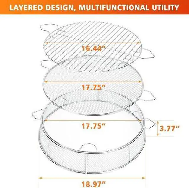 Alt view image 7 of 7 - Shield Cover for Solo Stove Bonfire 19.5 Inch, 304 Stainless Steel Fire Pit Spar
