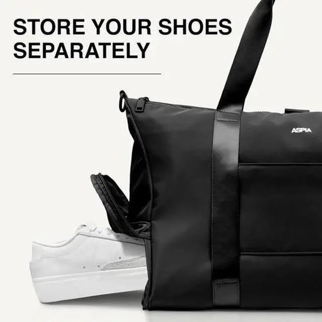 Alt view image 5 of 6 - Gym Bag for Women - 3-In-1 Duffle with Laptop & Yoga Mat Space, Personal Item Tr