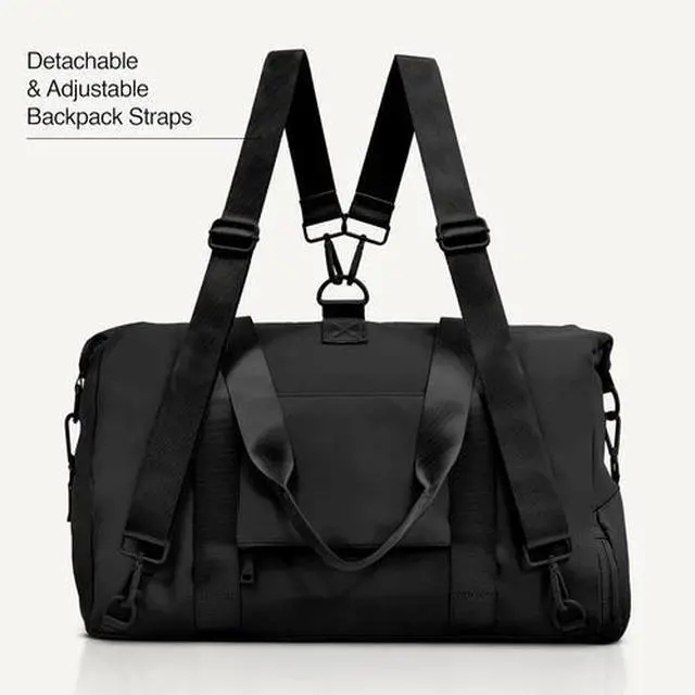 Alt view image 2 of 6 - Gym Bag for Women - 3-In-1 Duffle with Laptop & Yoga Mat Space, Personal Item Tr