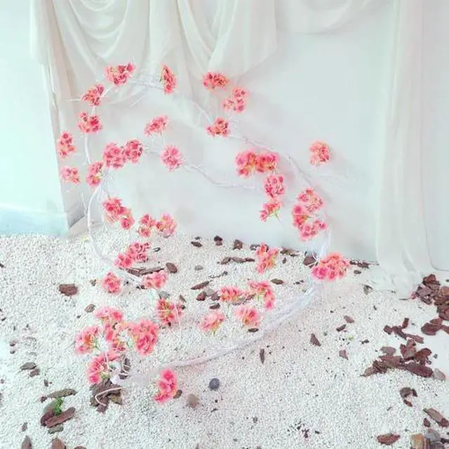 Alt view image 2 of 7 - 300Cm/118Inch Large Flexible White Artificial Tree Vines Twine Wood Branches wit