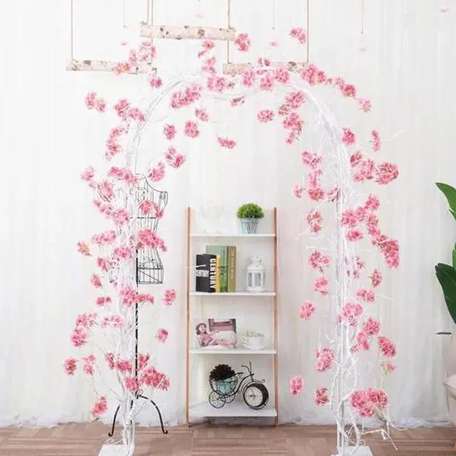 Alt view image 3 of 7 - 300Cm/118Inch Large Flexible White Artificial Tree Vines Twine Wood Branches wit