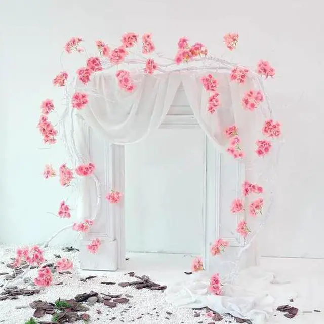 Main image of 300Cm/118Inch Large Flexible White Artificial Tree Vines Twine Wood Branches wit