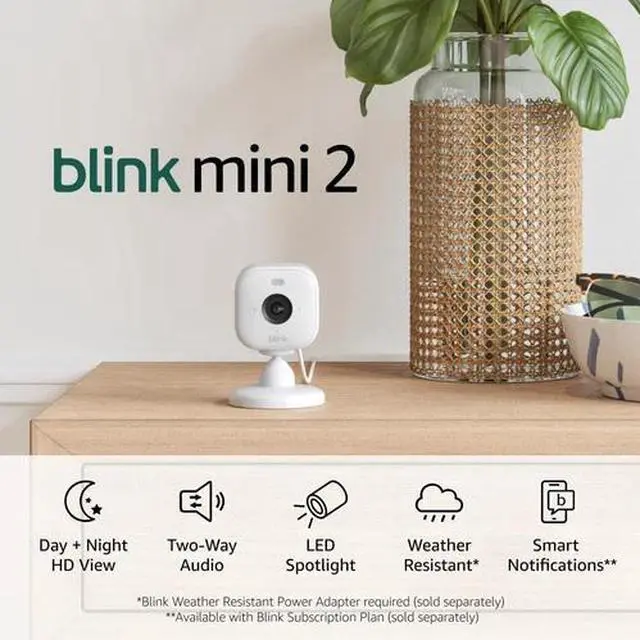 Main image of Mini 2 (Newest Model) Home Security & Pet Camera(S) with HD Video, Color Night