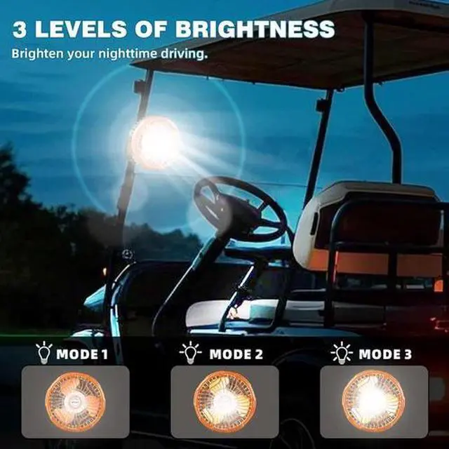 Alt view image 4 of 7 - Rechargeable Golf Cart Fan 10400Mah Battery Powered Fan Portable Cordless Fan W/