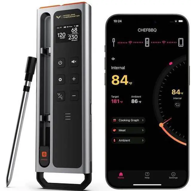 Main image of Meat Thermometer Digital Wireless, 800FT Long Range Bluetooth Cooking Thermomete