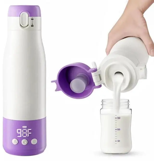 Main image of Portable Bottle Warmer for Travel, 3 Min Quick Heating with 12Oz Capacity, SUS 3