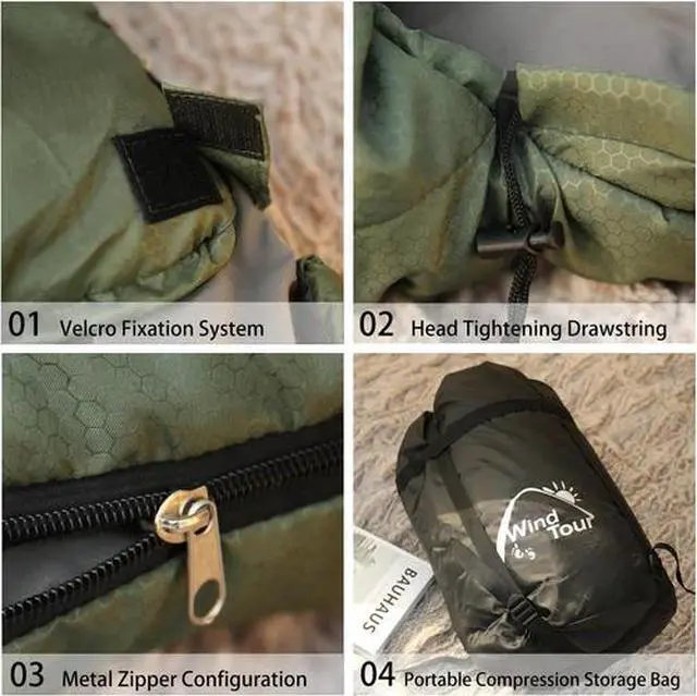 Alt view image 2 of 2 - Sleeping Bags Lightweight Waterproof- Cold Weather Sleeping Bag Camping Hiking