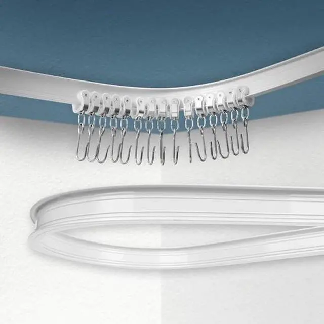 Main image of Ceiling Curtain Track, Curved Curtain Track Ceiling Mount, Room Divider Ceiling