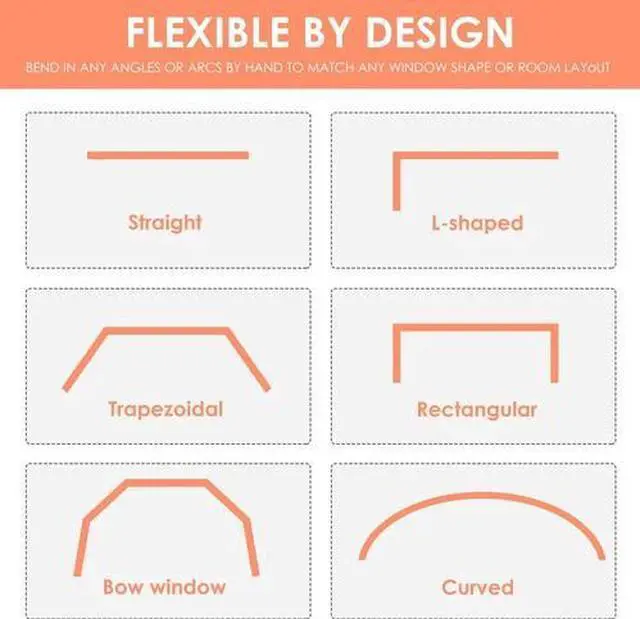 Alt view image 7 of 7 - Ceiling Curtain Track, Curved Curtain Track Ceiling Mount, Room Divider Ceiling