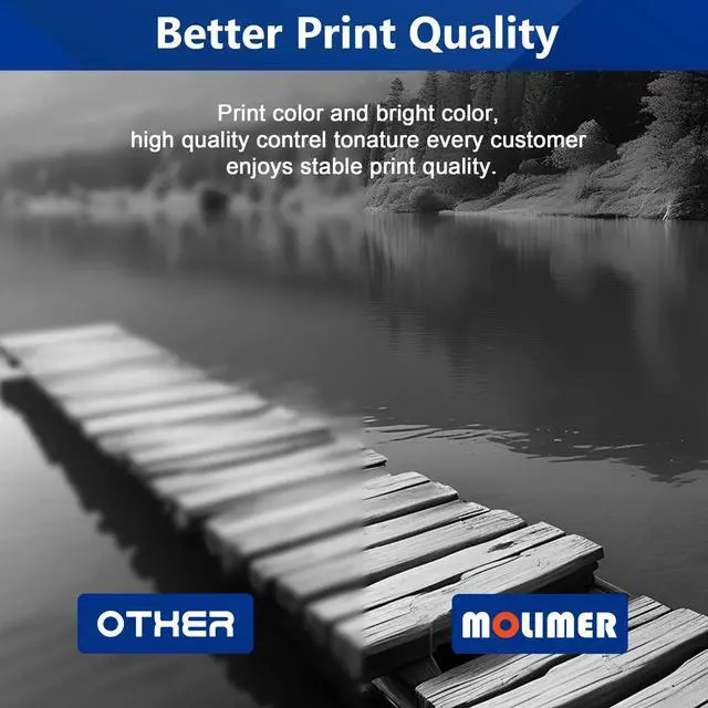 Alt view image 6 of 7 - TN730/TN760 Toner Cartridge 2-Pack Black Replacement for Brother TN730 TN 730 TN-730 TN760 TN-760 TN 760 Toner Cartridges for MFC-L2710DW MFC-L2730DW HL-L2395DW HL-L2370DW DCP-L2550DW Printer